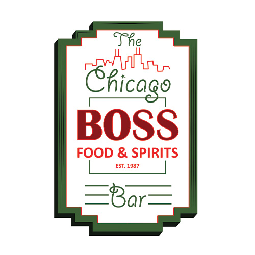 Chicago Boss food and spirits logo